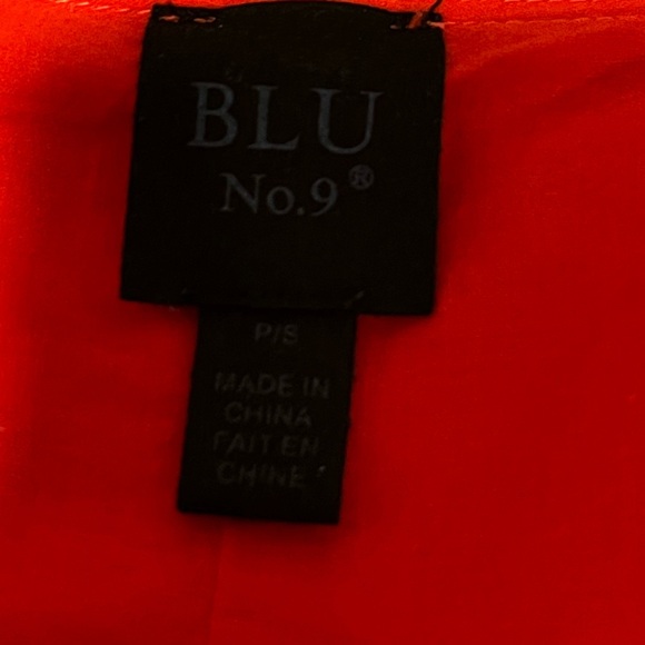 BLU NO.9 – Short Sleeve Red Dress – Size P/S - Picture 2 of 10